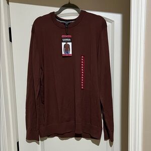 Express Rich Brown Crew Neck Sweater XL